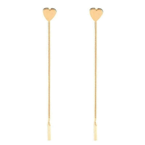 Heart Drop Earrings