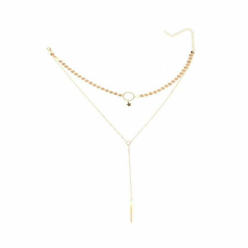 Star Choker Lariat Necklace